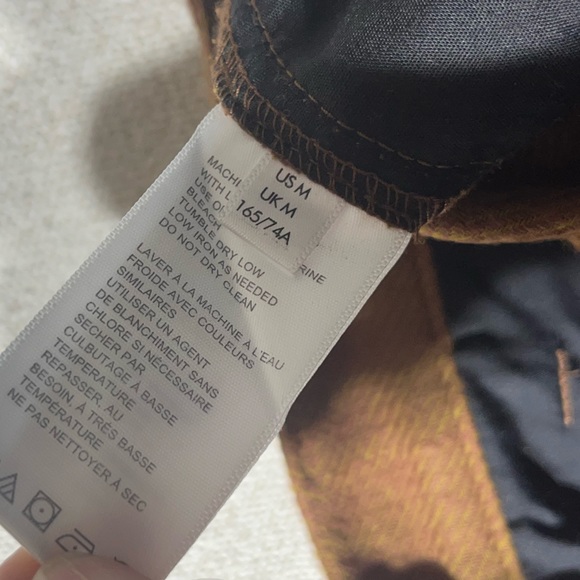 Urban Outfitters Brown Chevron Stitch High Waist Wide Leg Trousers - Picture 6 of 14